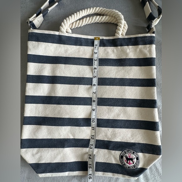 The Black Dog Striped Tote Bag - Picture 7 of 8